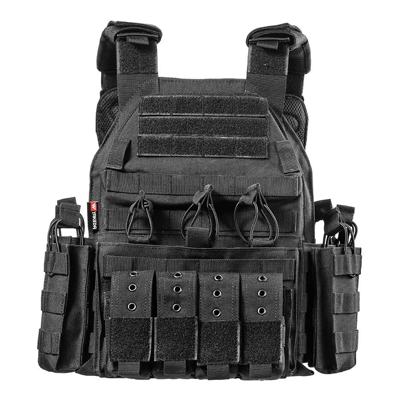 Black Modular Rapid Assault Tactical Vest Black