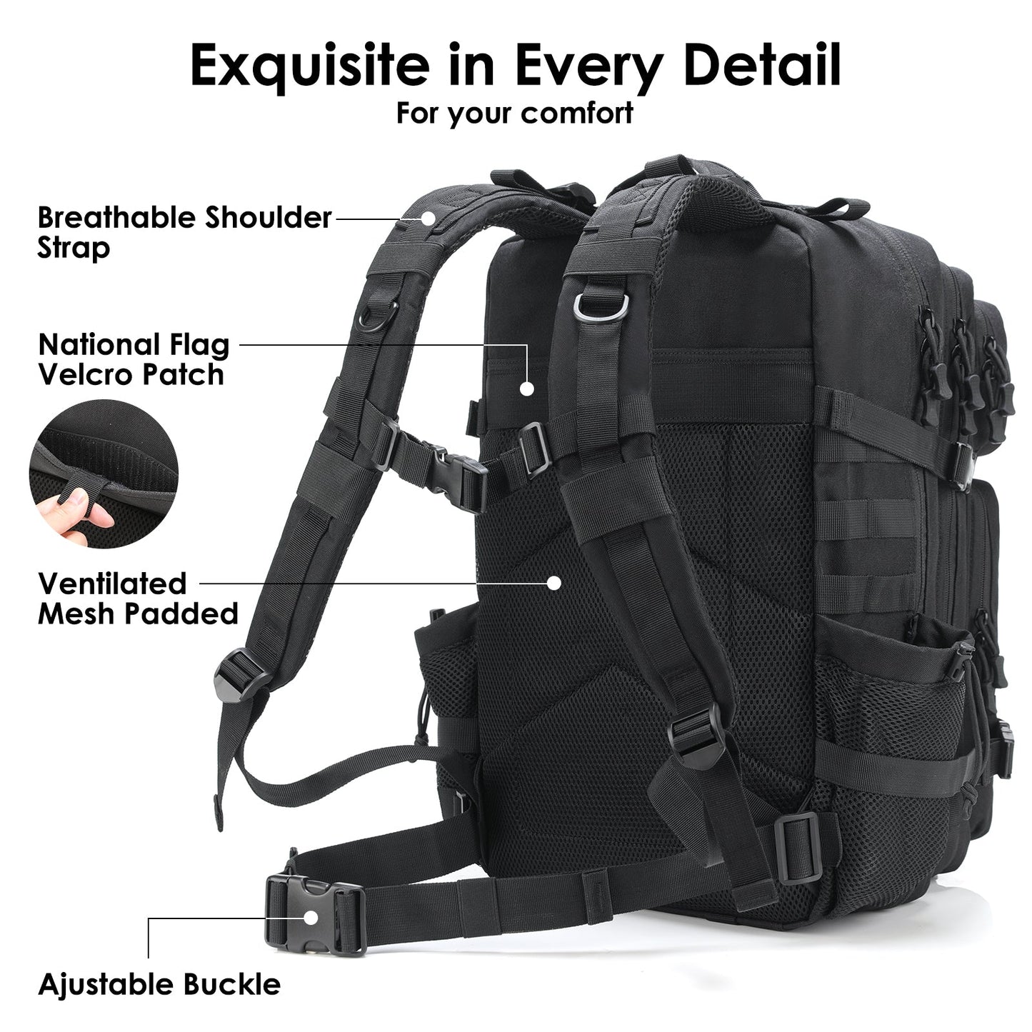 Archon Elite Outdoor Tactical Assault Pack features