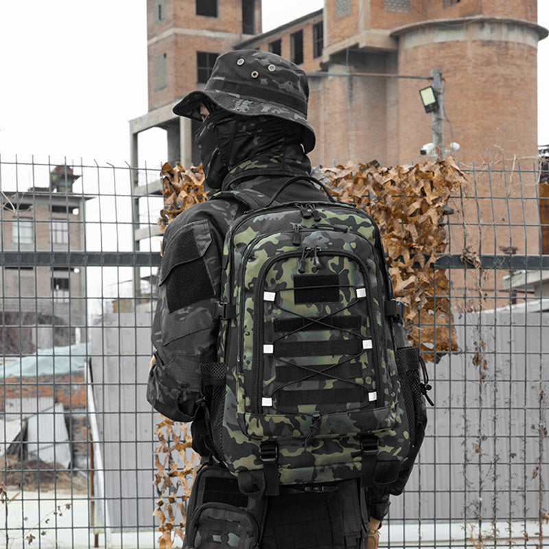 35L USB Charging Port Tactical Backpack with Headphone Interface