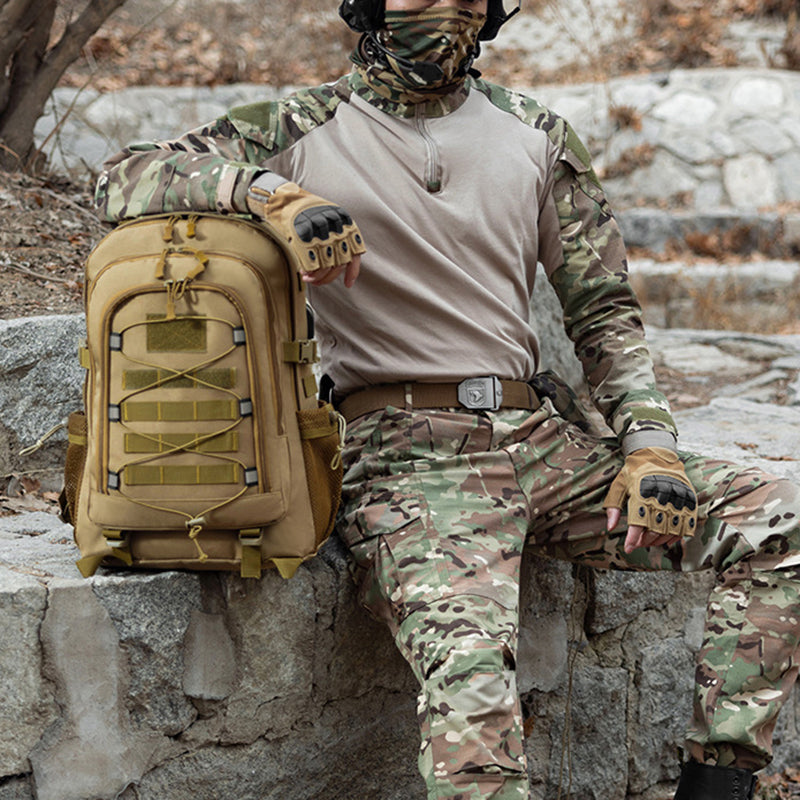 35L USB Charging Port Tactical Backpack with Headphone Interface