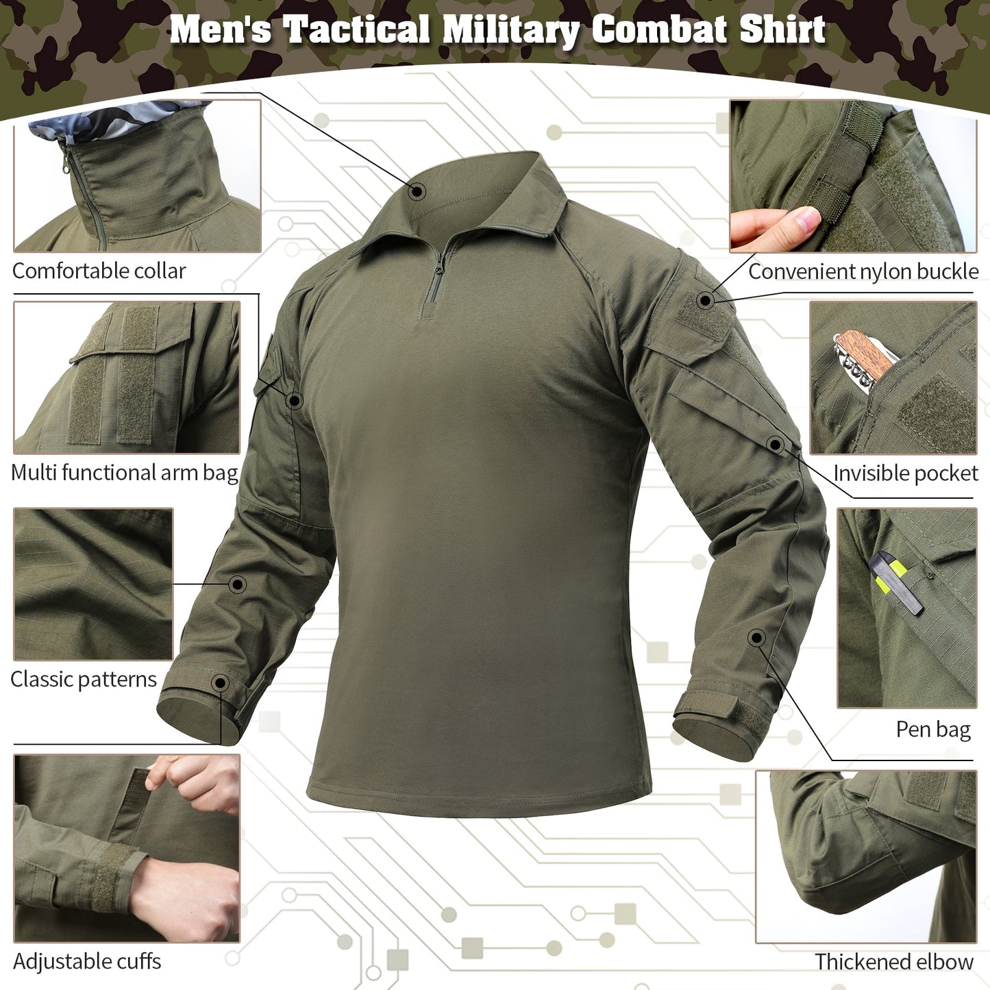 Military Combat SHirt Functions