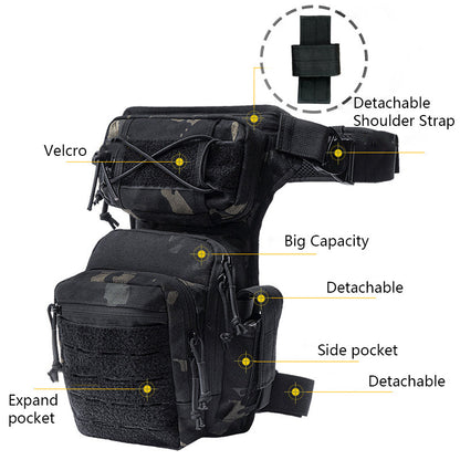 Men's Tactical Riding Leg Bag Tool Bag Pocket